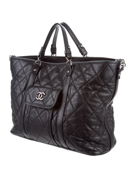 chanel tasche shopper|large zipped shopping bag chanel.